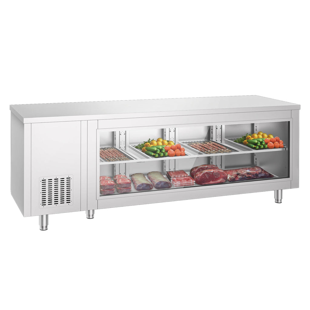 Cooled counter- 2330x700mm- 4 rear door-