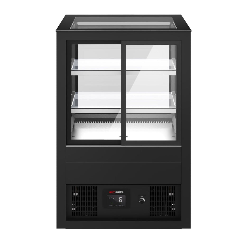 Cake display cabinet - 810mm - LED lighting & 2 shelves