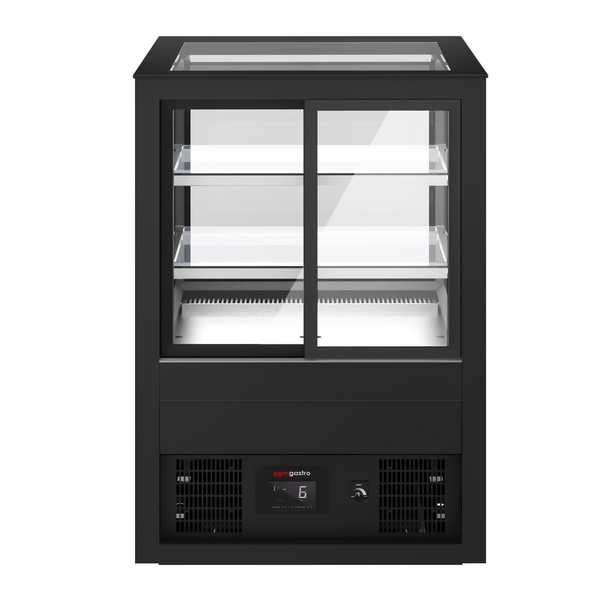 Cake display cabinet - 1010mm - led lighting & 2 shelves