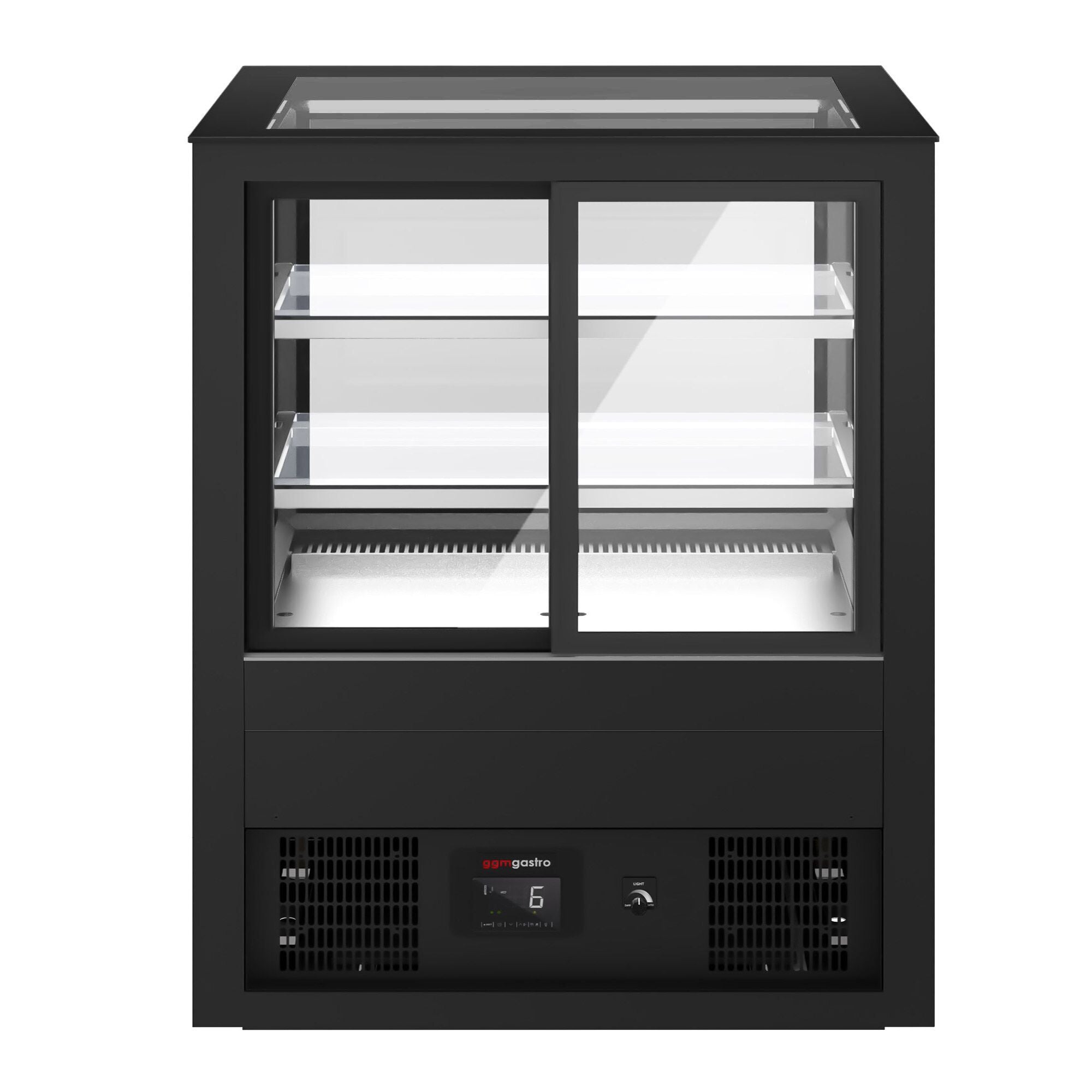 Cake display cabinet - 1210mm - LED lighting & 2 shelves