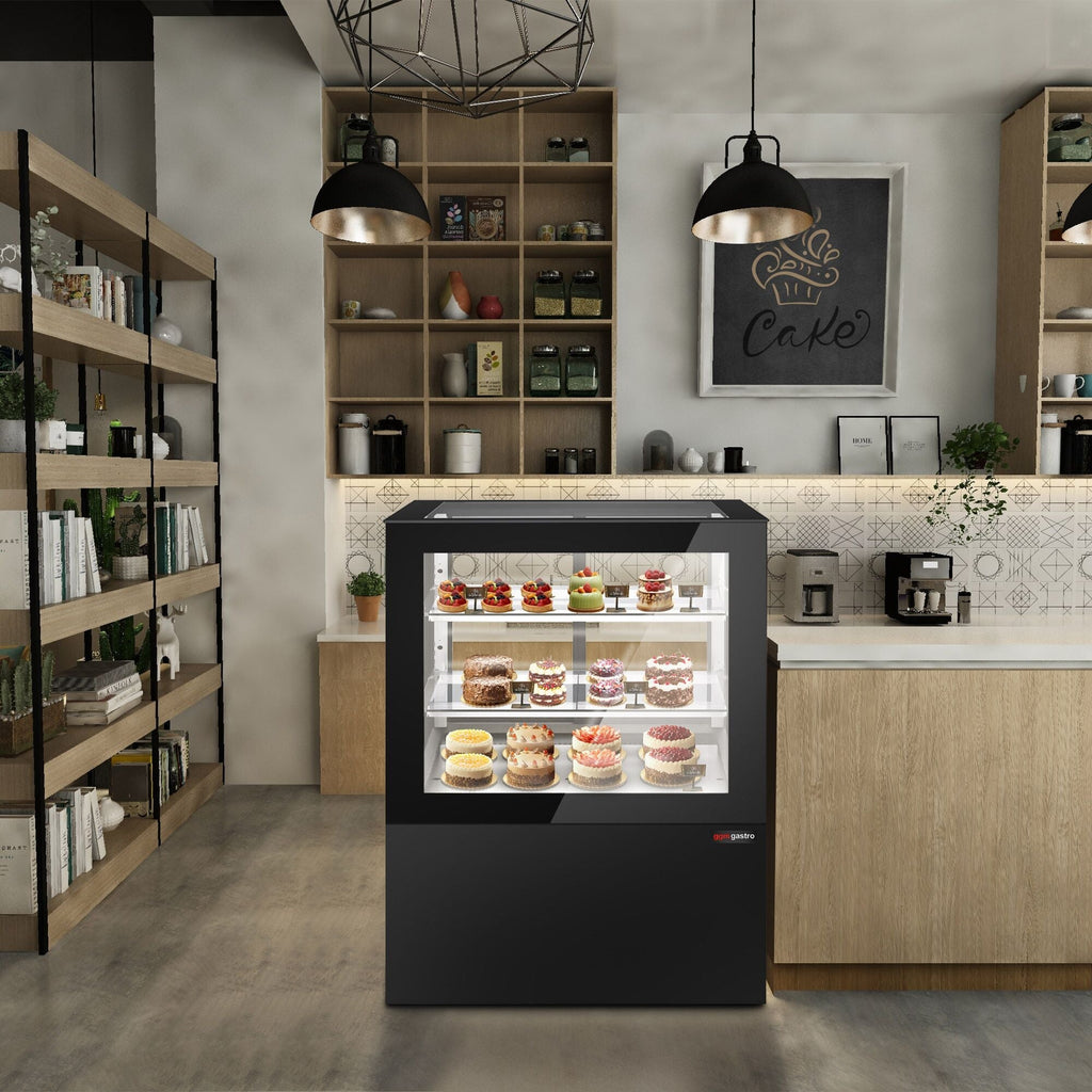 Cake display cabinet - 1210mm - LED lighting & 2 shelves