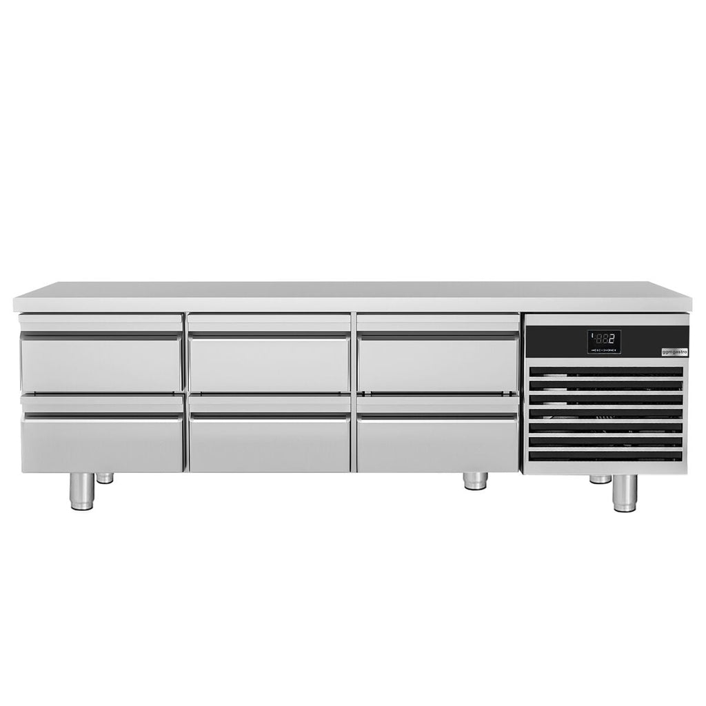 Counter -type refrigerator Premium - 2000mm - 210 liters - 6 drawers