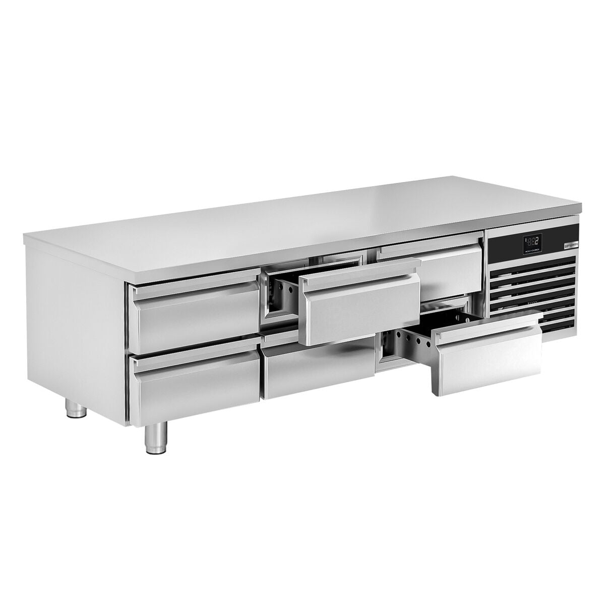 Counter -type refrigerator Premium - 2000mm - 210 liters - 6 drawers