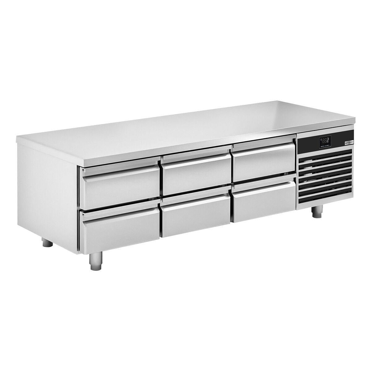 Counter -type refrigerator Premium - 2000mm - 210 liters - 6 drawers