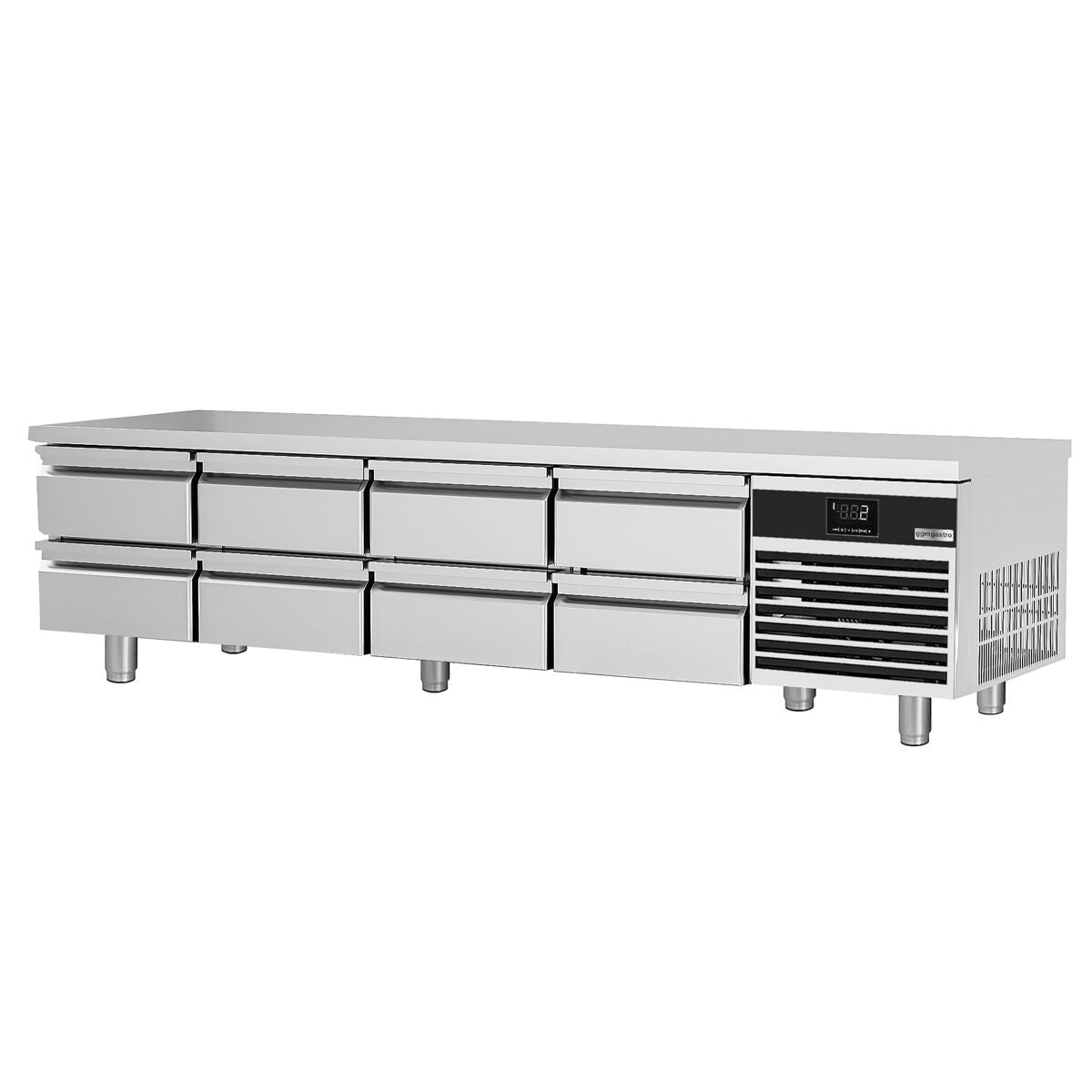Counter type refrigerator Premium - 2400mm - 310 liters - 8 drawers