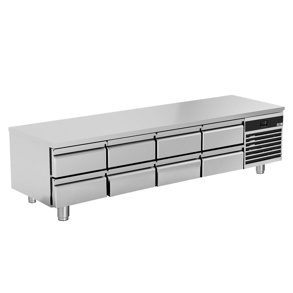 Counter type refrigerator Premium - 2400mm - 310 liters - 8 drawers