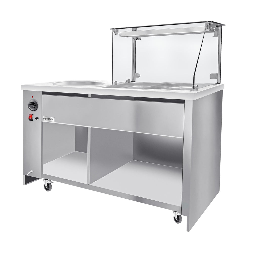 Frying bench for bite machine