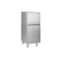 Garbage box with hinged valve opening - 400x500mm - feetless