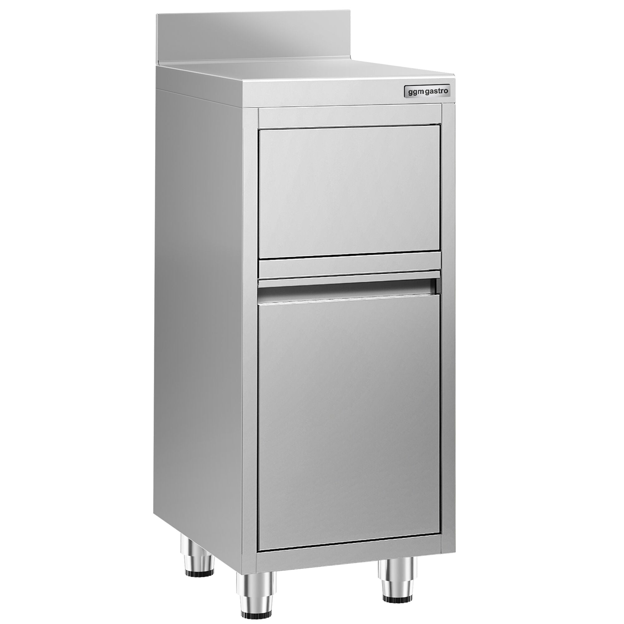 Garbage box with hinged valve opening - 400x600mm - Back