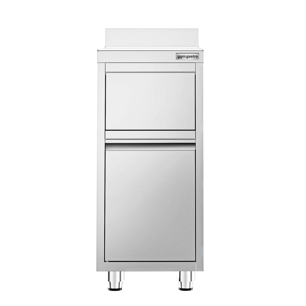 Garbage box with hinged valve opening - 400x600mm - Back