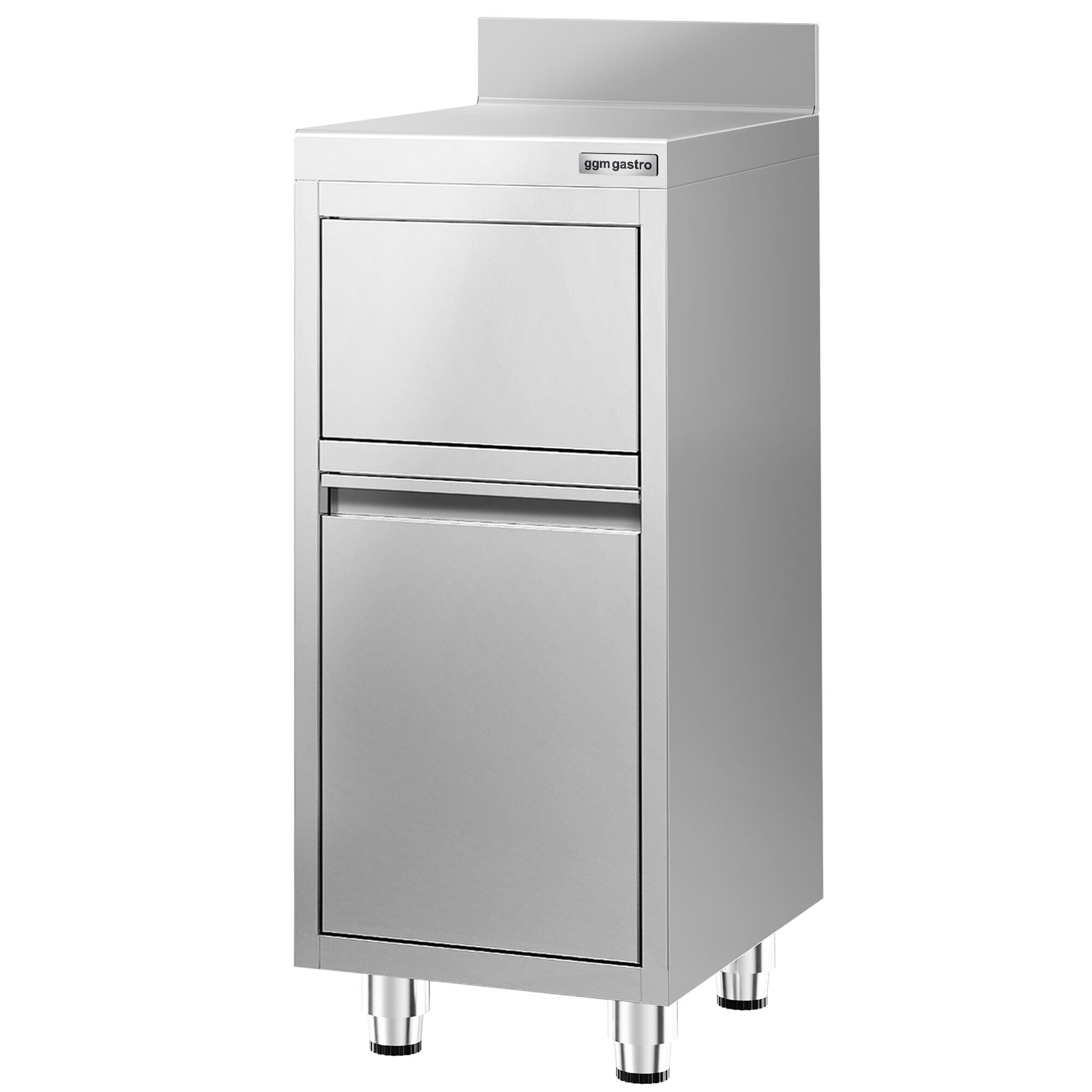 Garbage box with hinged valve opening - 400x600mm - Back