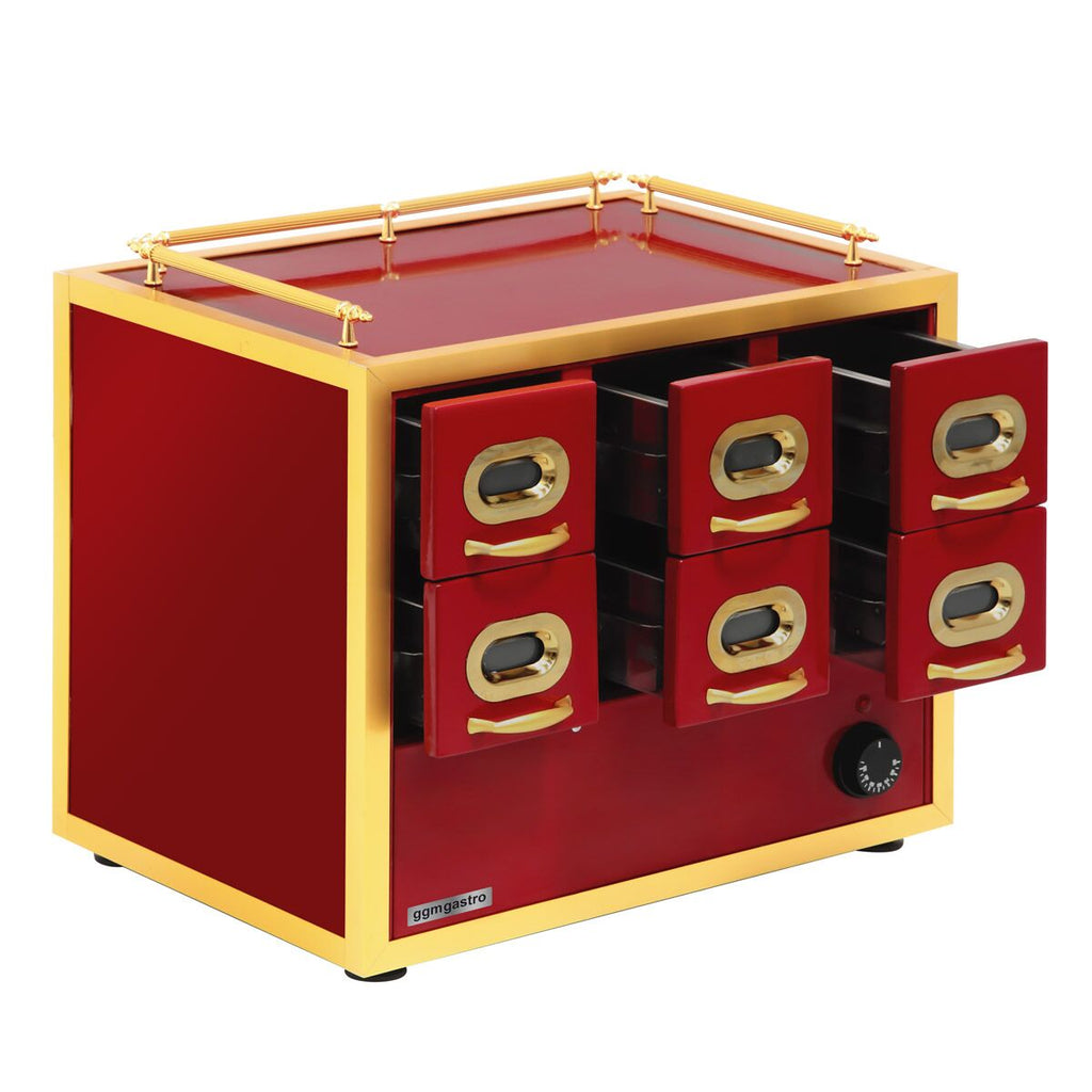Hot hold box for nuts