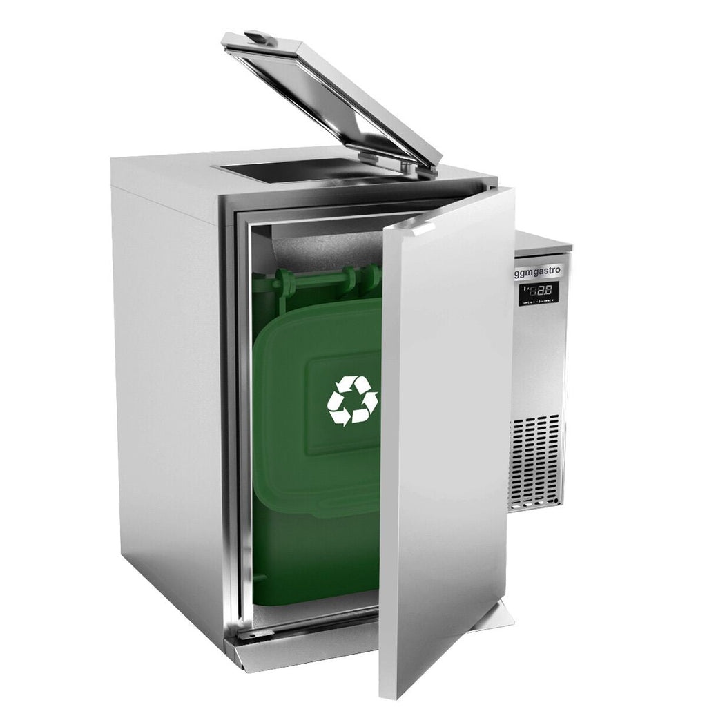 Wet Waste Refrigerator - 1 x 120 liters - Agregat is on the right
