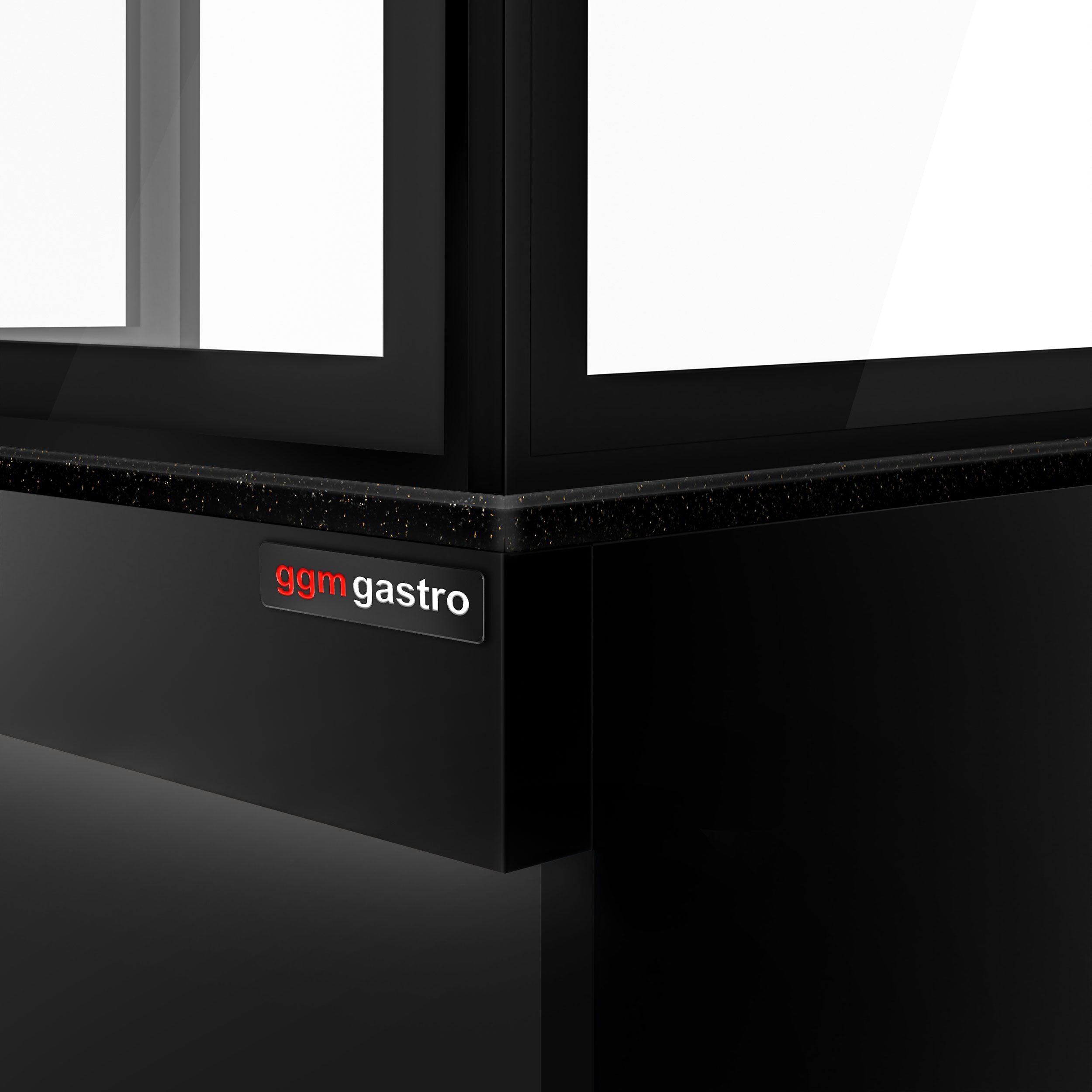 Toronto for coal grills - 1900mm - black front panel - black granite work machine