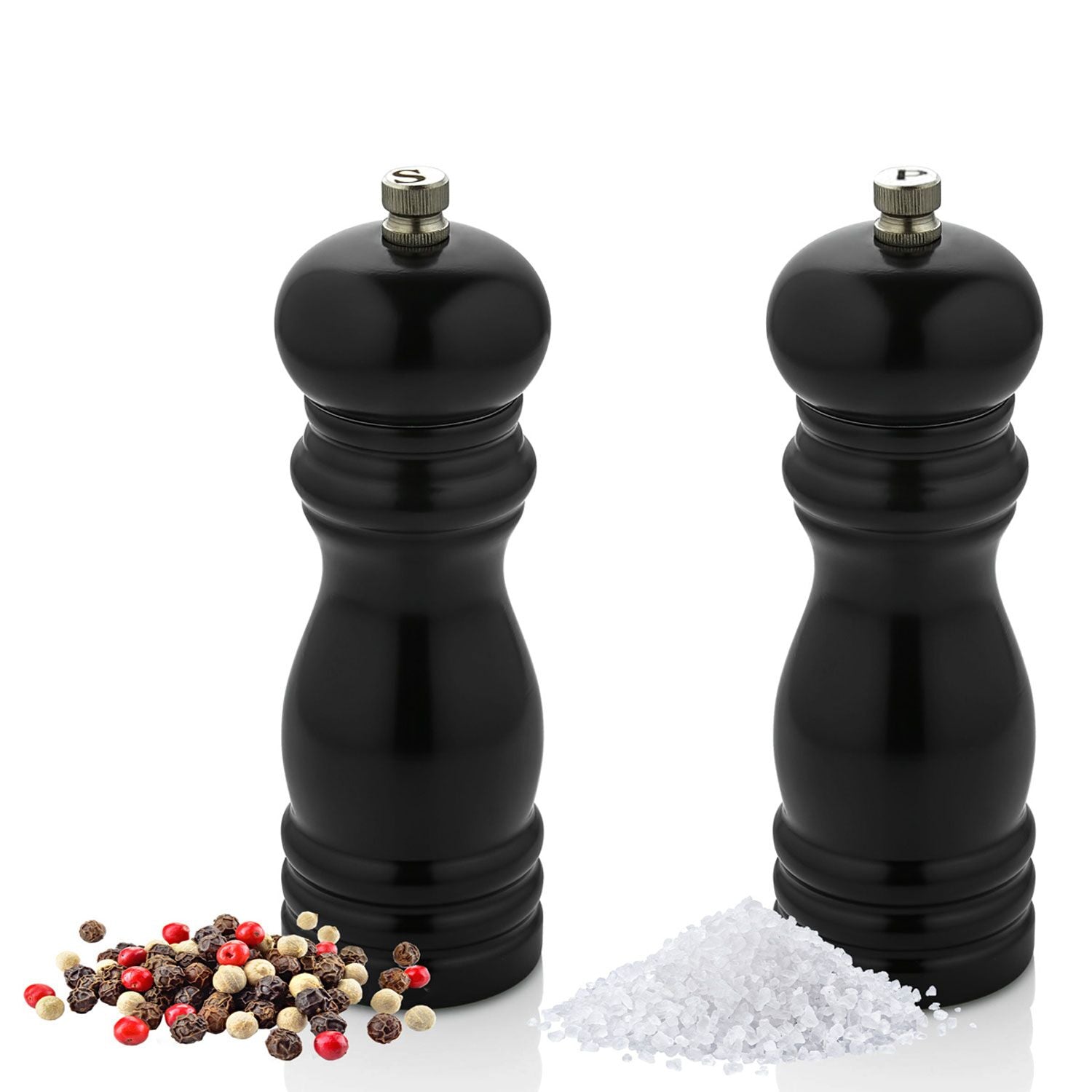 Salt and pepper mill set - height: 14 cm