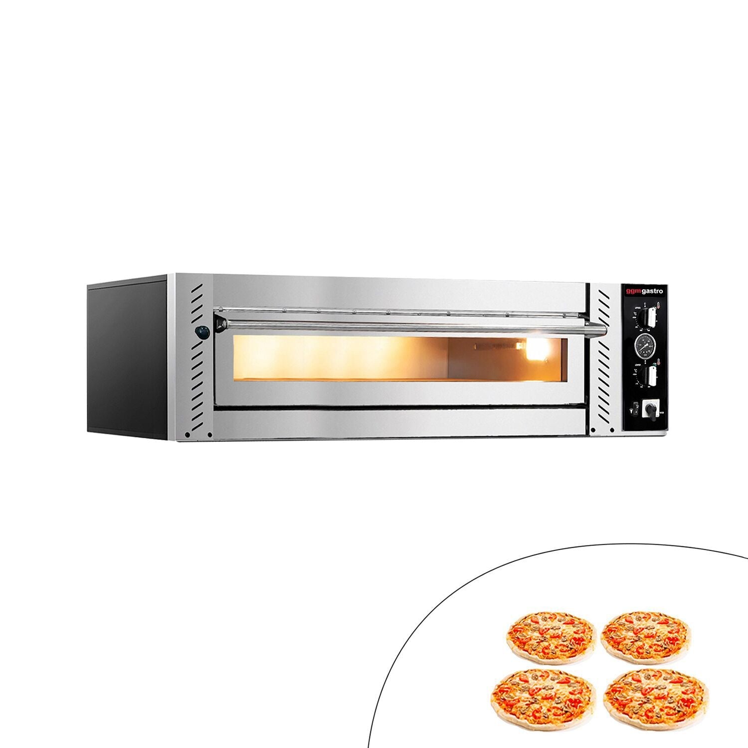 Electric Pizza Oven 4x 34 cm - Manuel