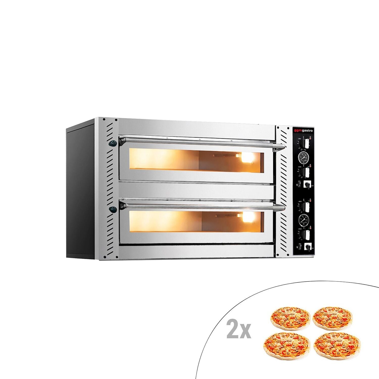 Electric Pizza Oven 4+4x 30 cm - Manuel