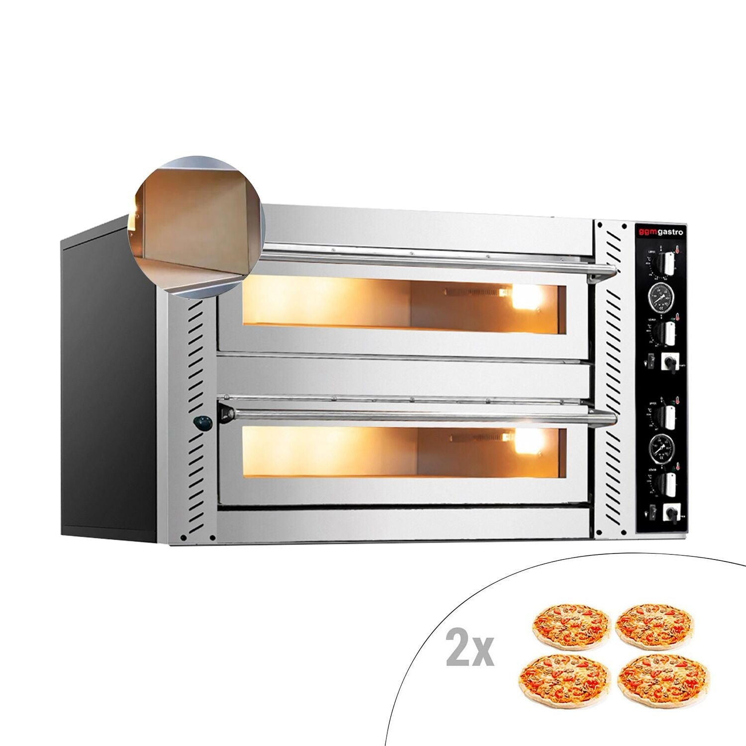 Electric Pizza Oven 4+4x 34 cm (Full Fire Killi) - Manuel