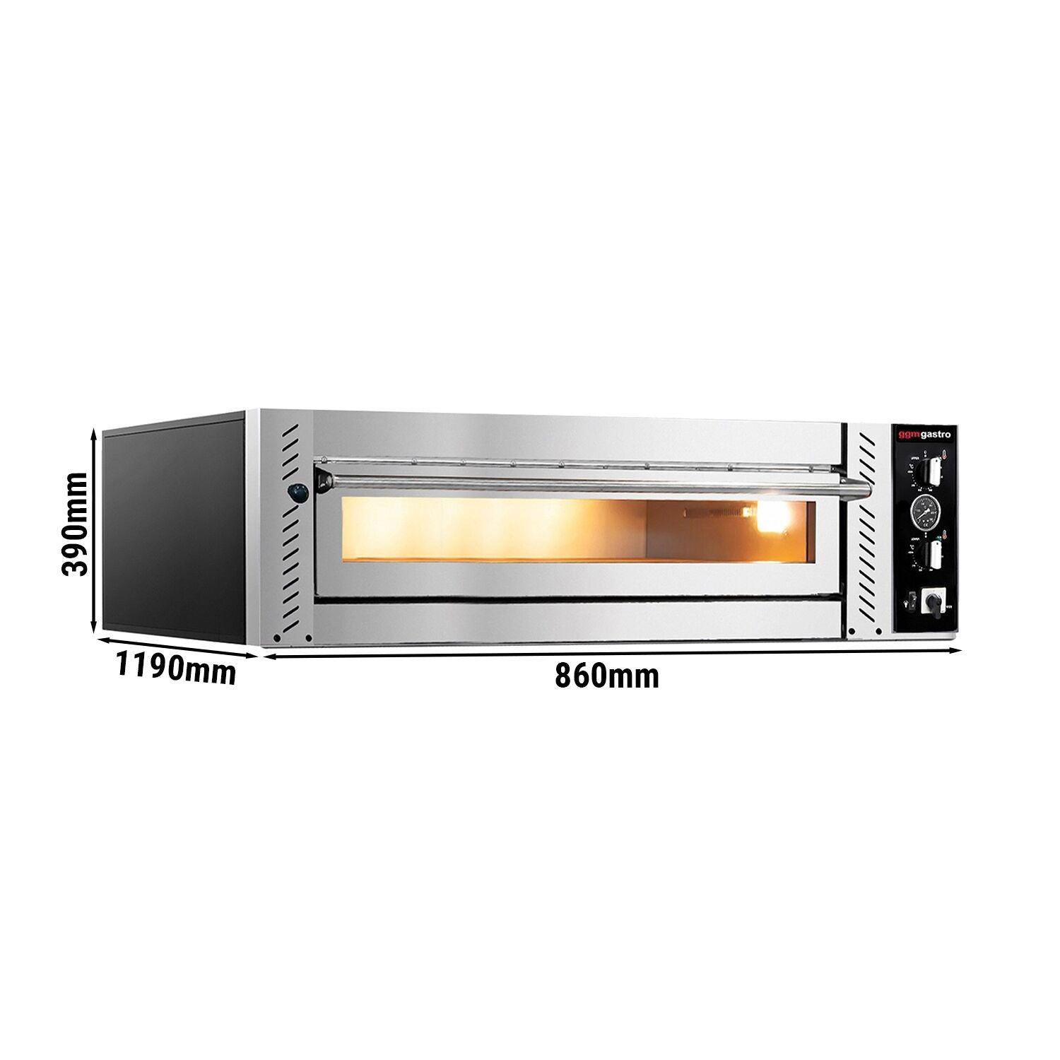 Electric Pizza Oven 6x 30 cm (Deep) - Manuel