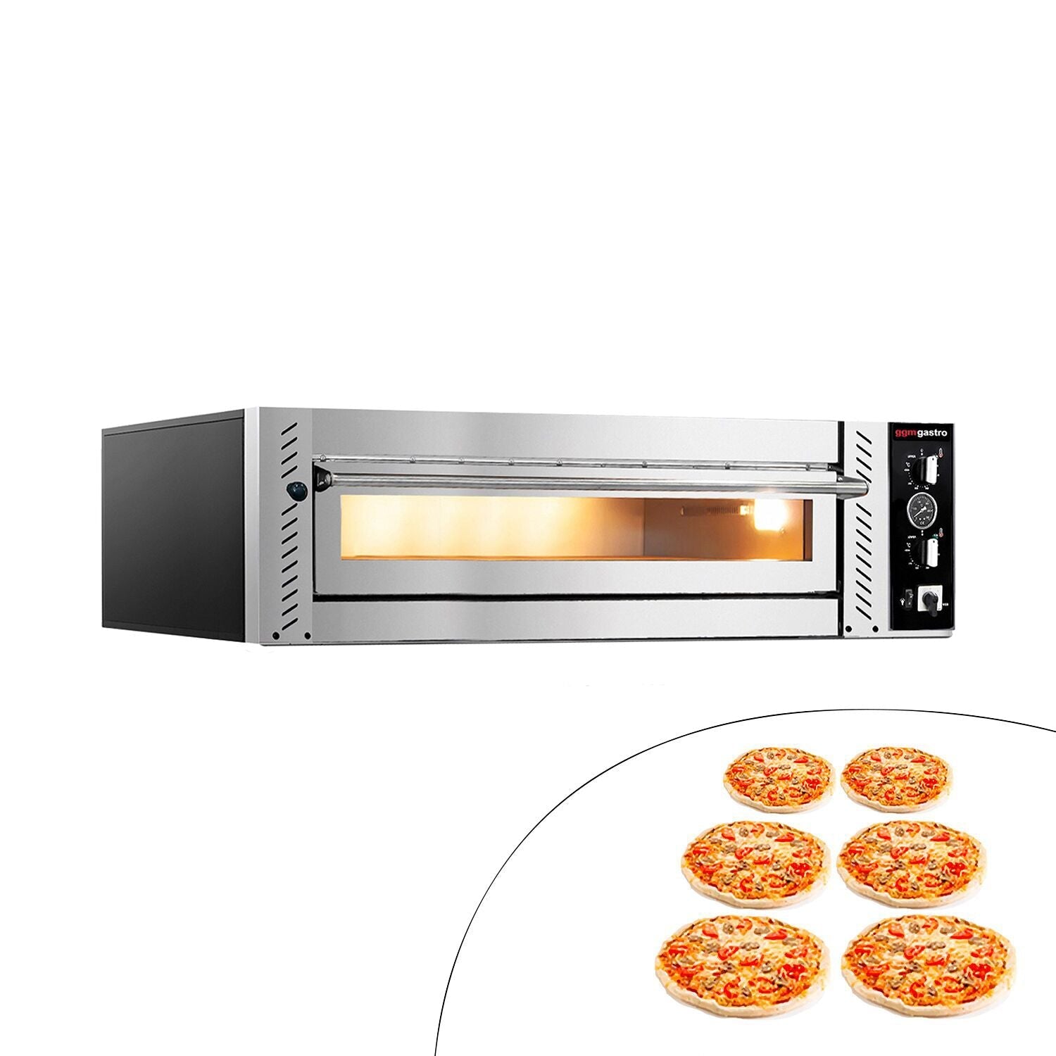 Electric Pizza Oven 6x 30 cm (Deep) - Manuel