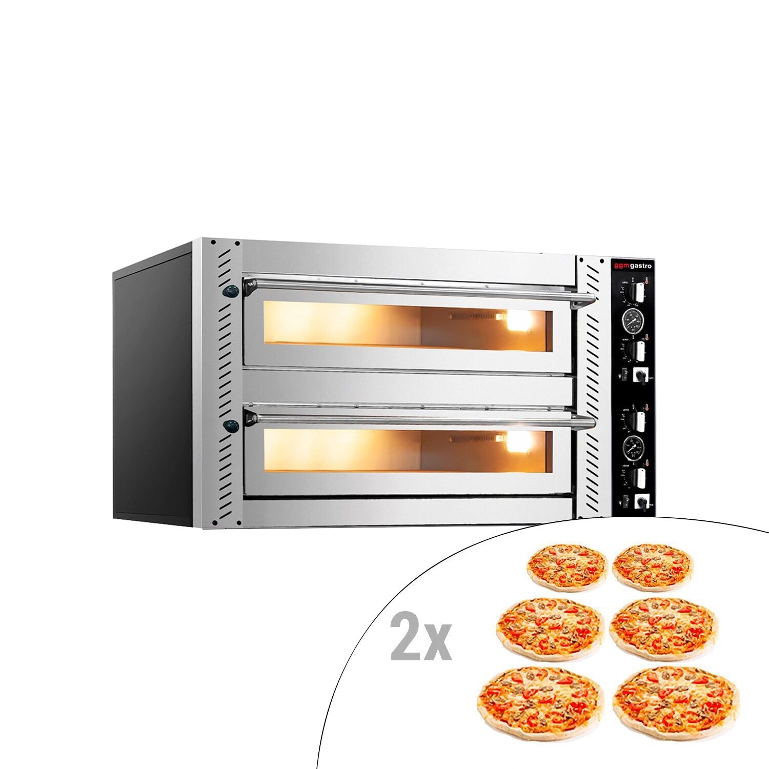Electric Pizza Oven 6+6x 30 cm (Deep) - Manual