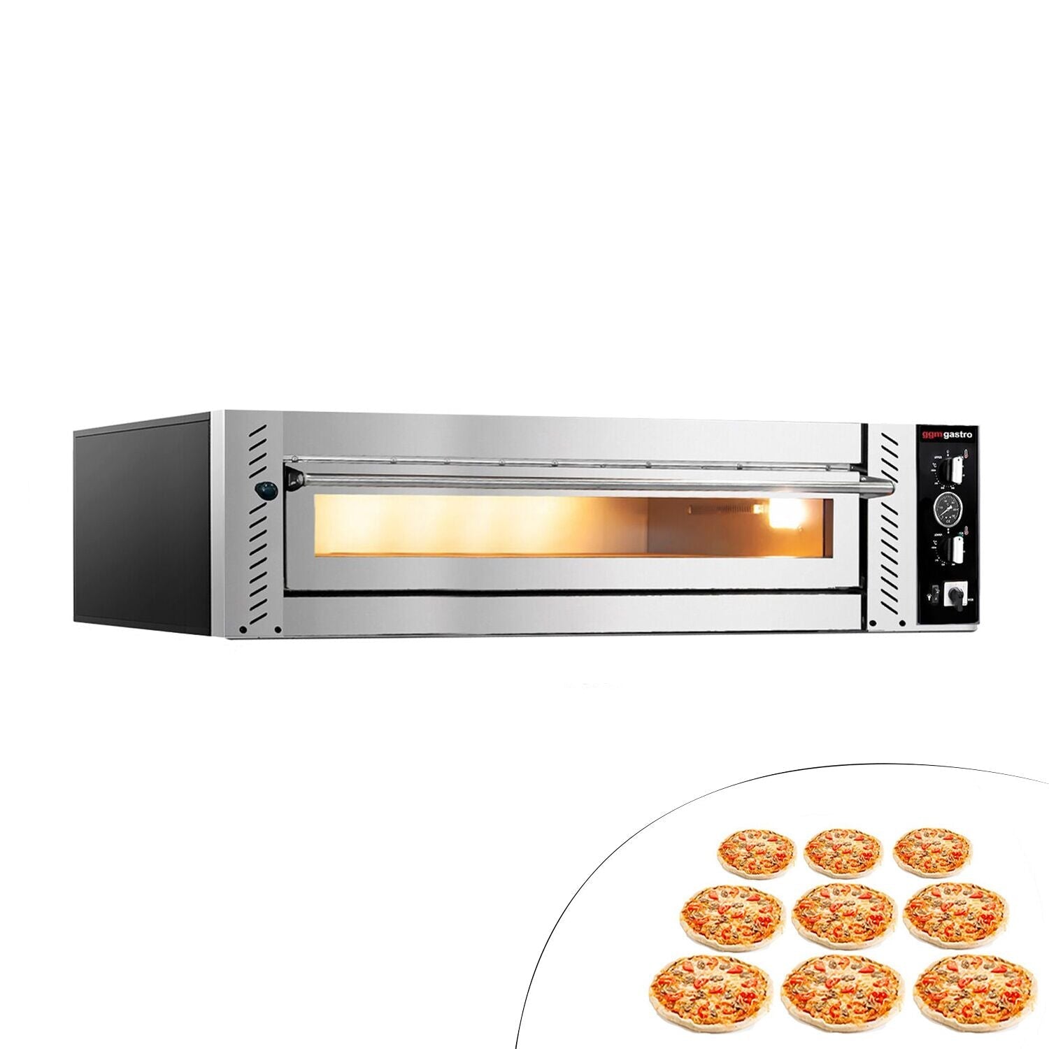 Electric Pizza Oven - 9x 30 cm - Manuel
