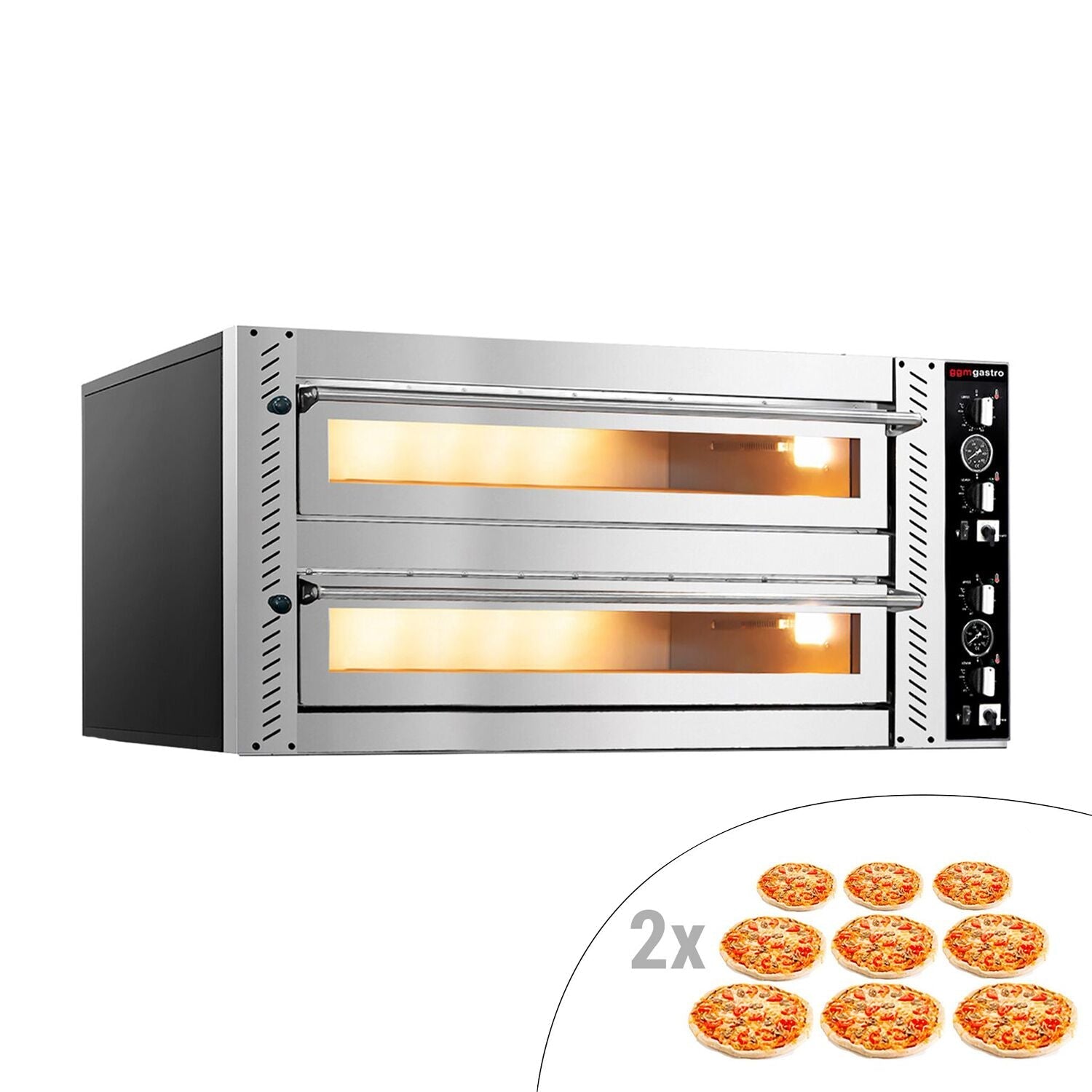 Electric Pizza Oven - 9+9x 30 cm - Manuel