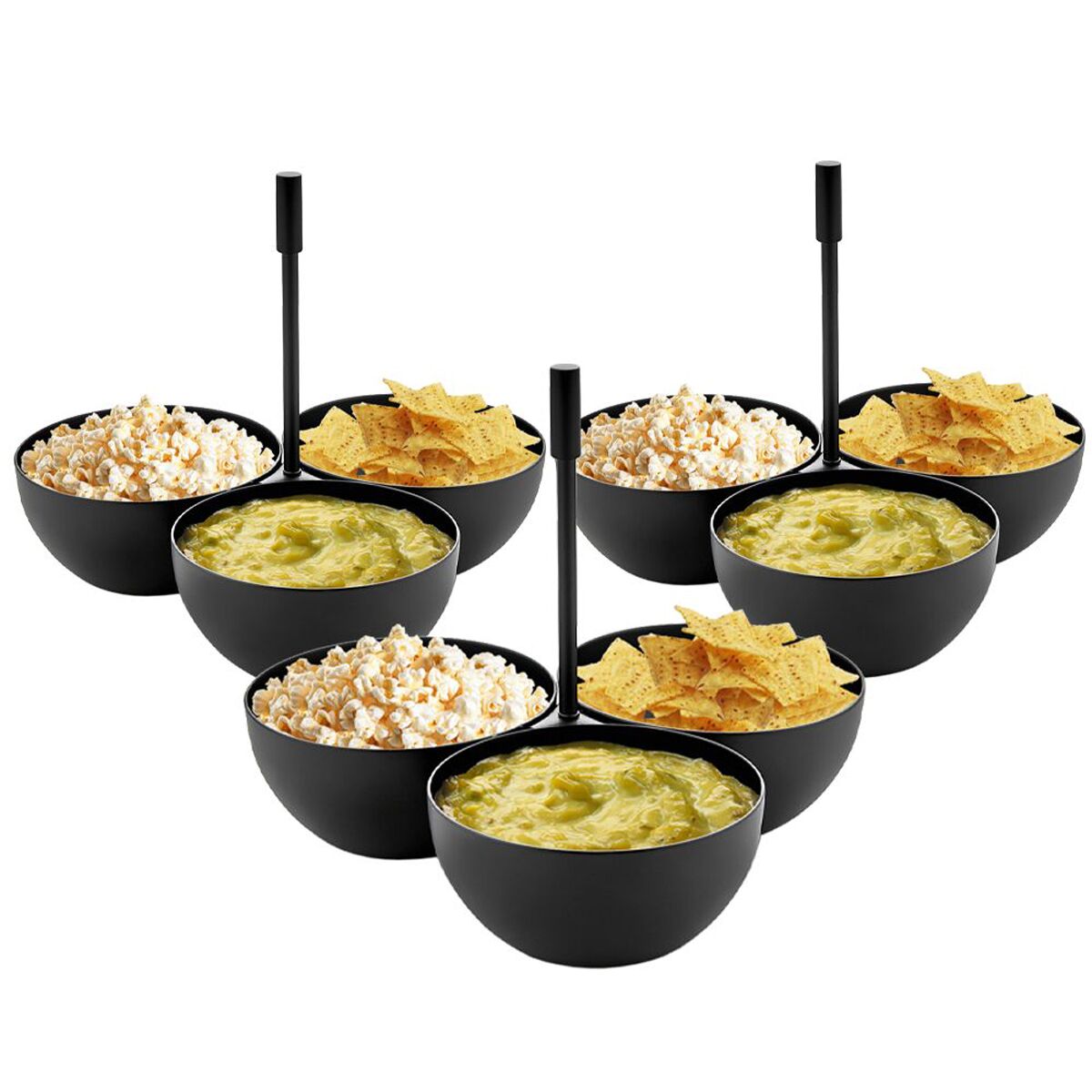 3 -Piece Snack bowl set - black - (3 pieces)