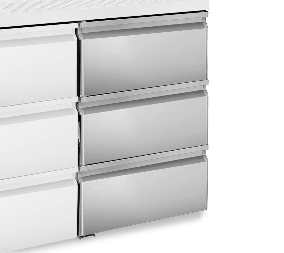 The drawer block consists of: 1/3 and 1/3