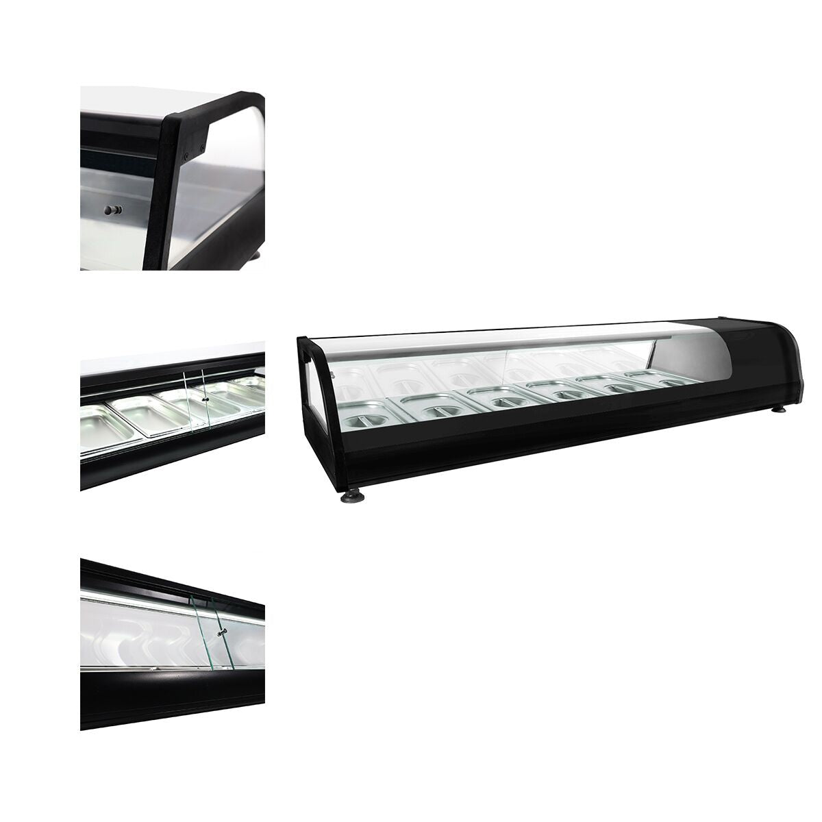 Cooled Showcase Premium - 1395x400mm - 6x GN 1/3