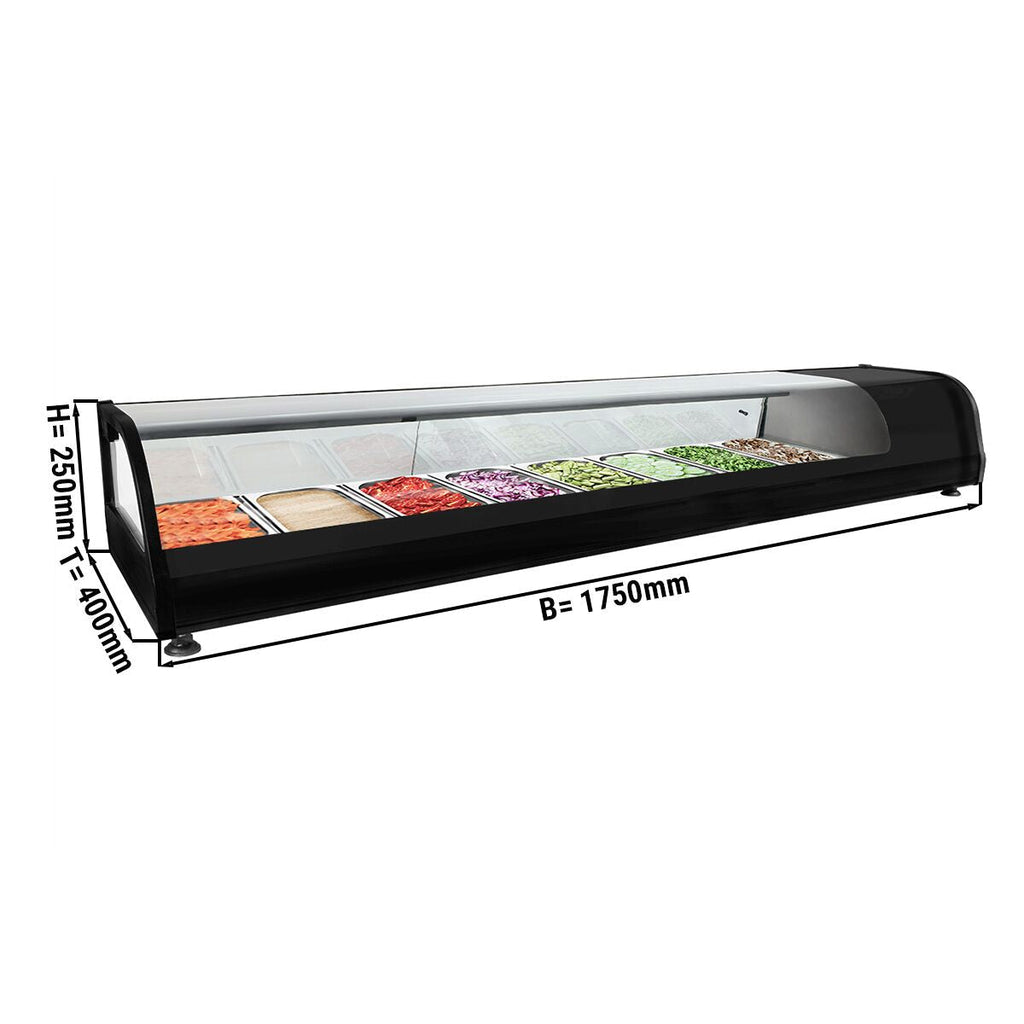 Cooled Showcase Premium - 1750x400mm - 8x GN 1/3