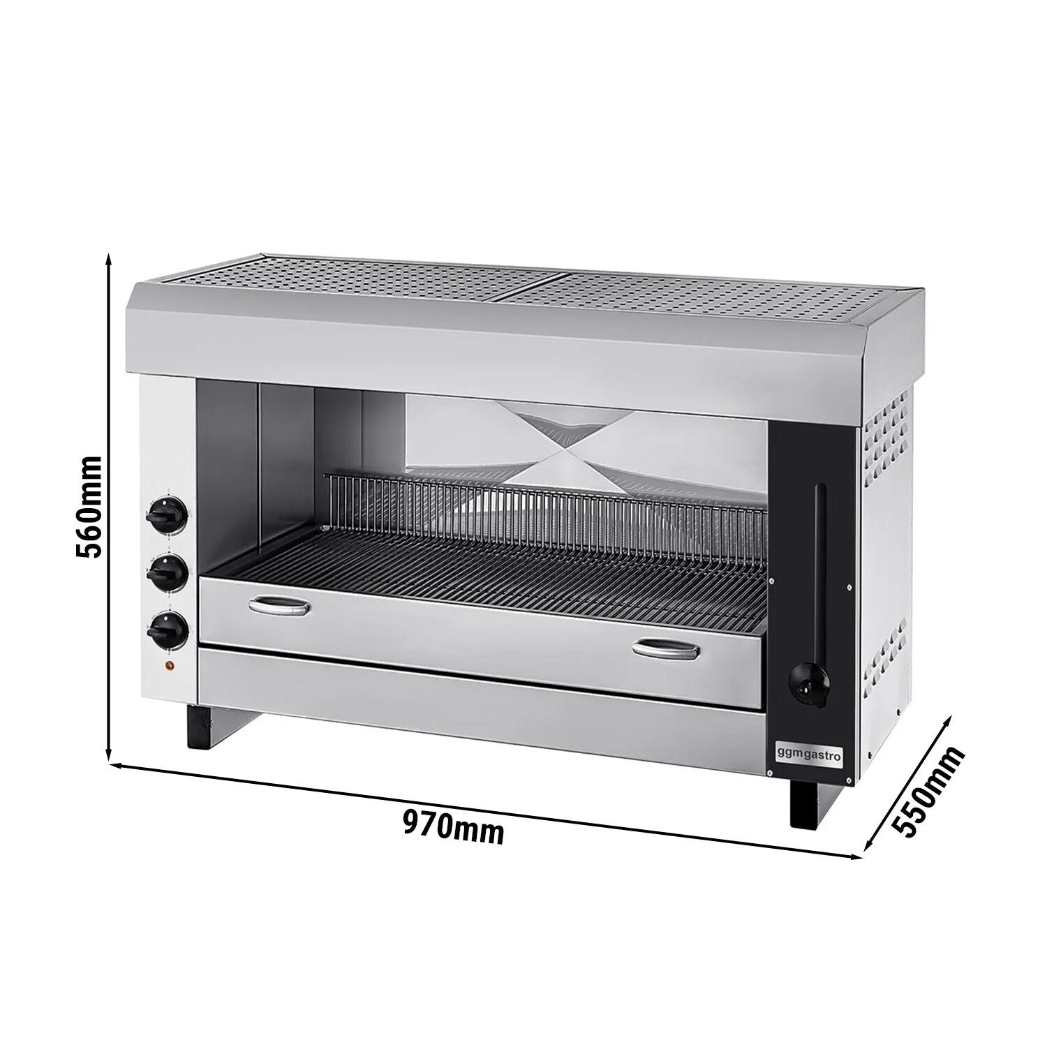 Electric Pita Furnace / Salamander Pro - 6 KW - 400 Volts