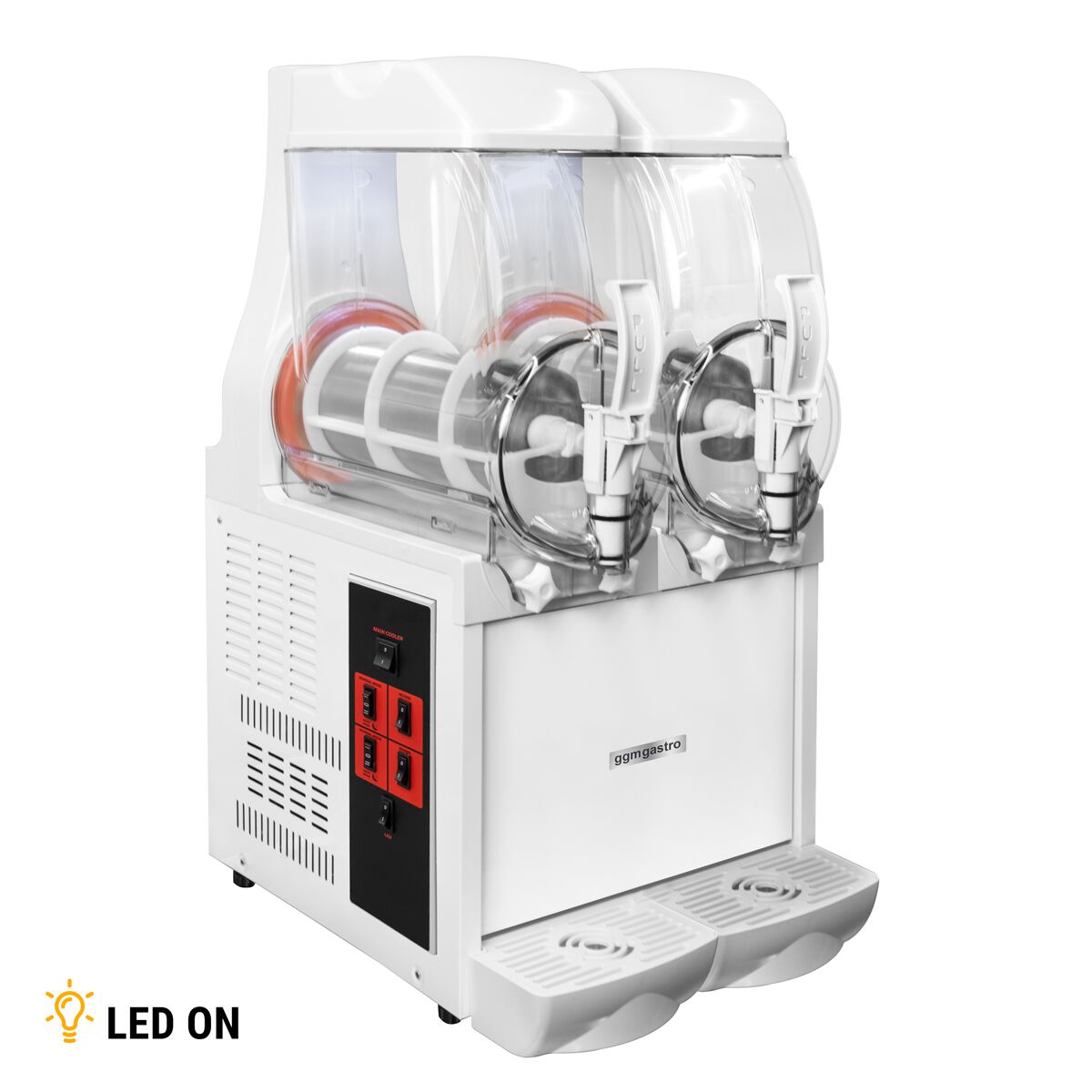 Slush machine - 2 x 10 liters - 670 watt - white