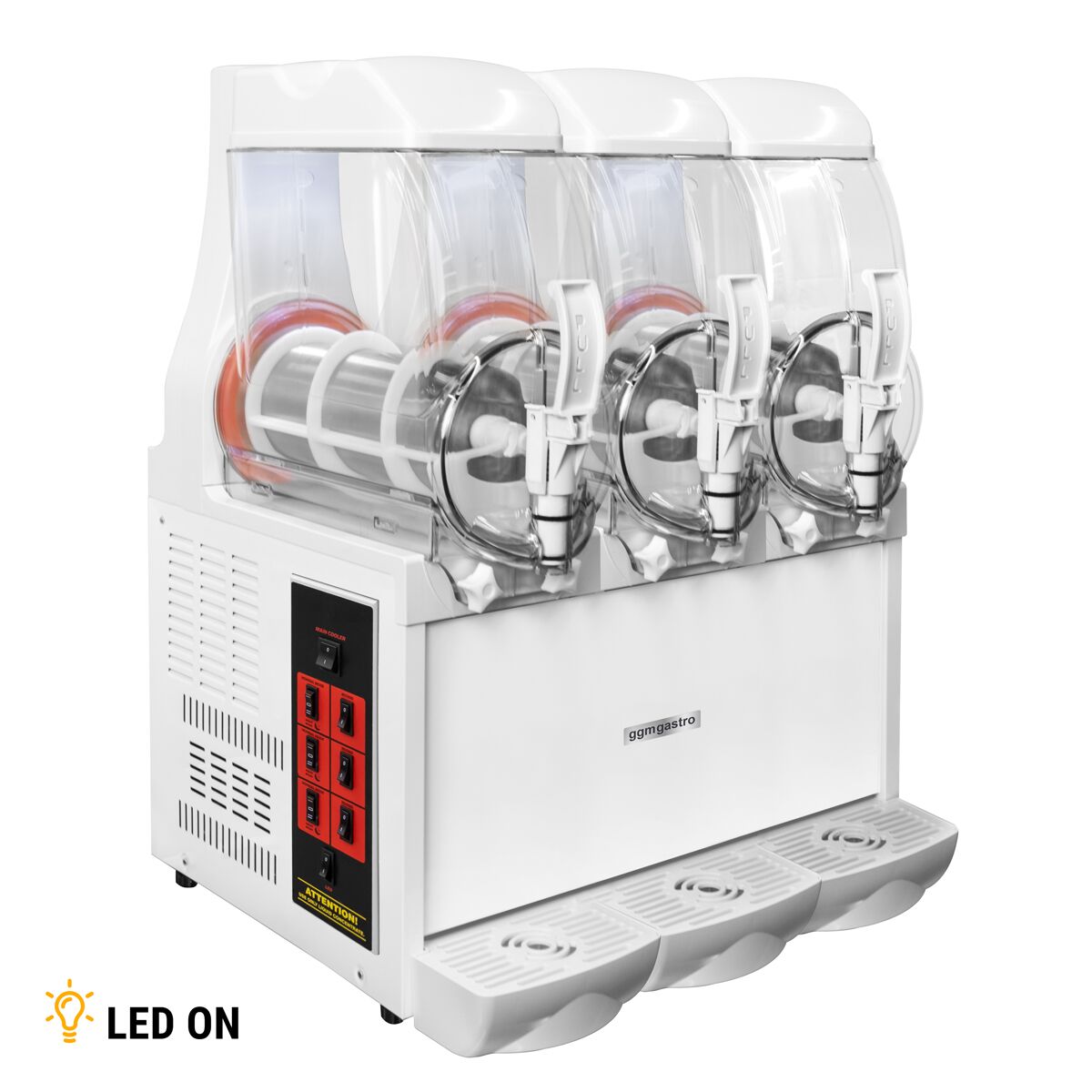 Slush machine - 3 x 10 liters - 950 watt - white