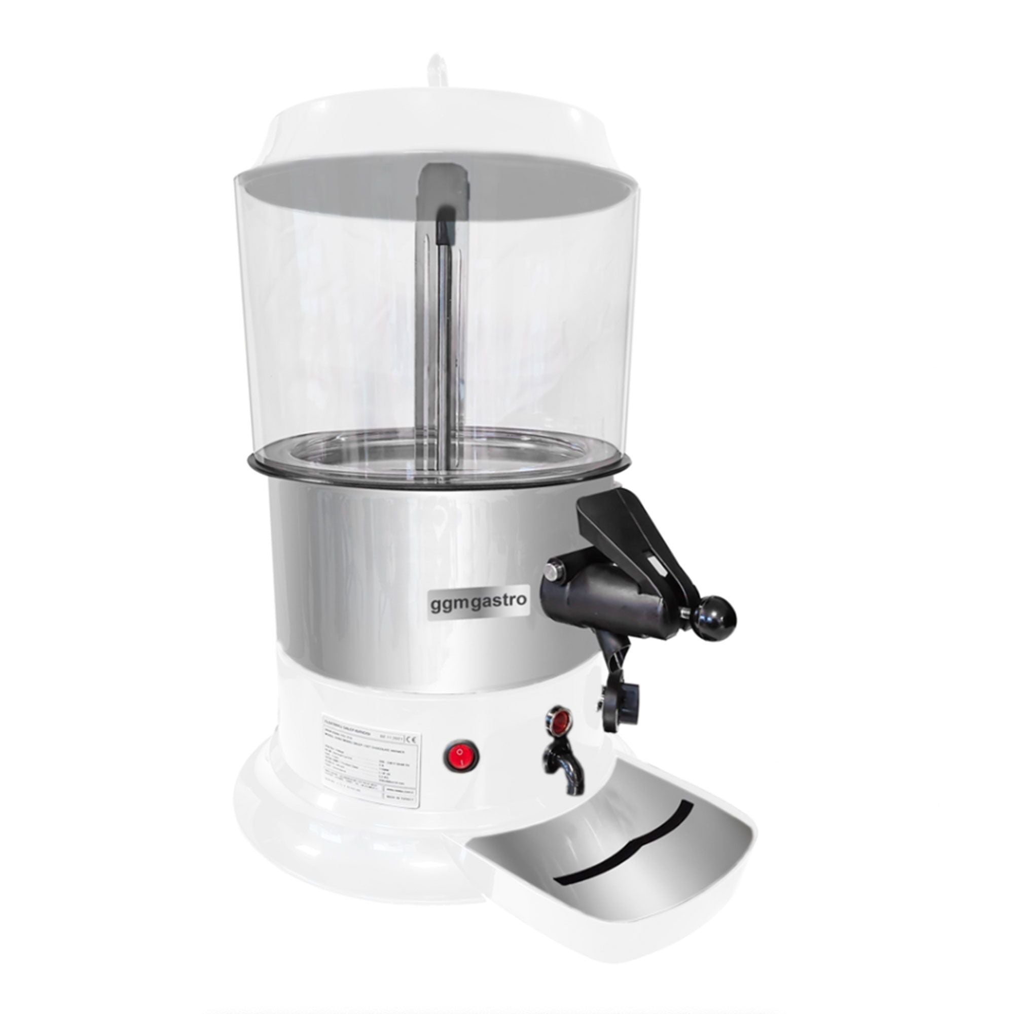 Chocolate Dispenser / Salep - 9 Liter - White / Silver