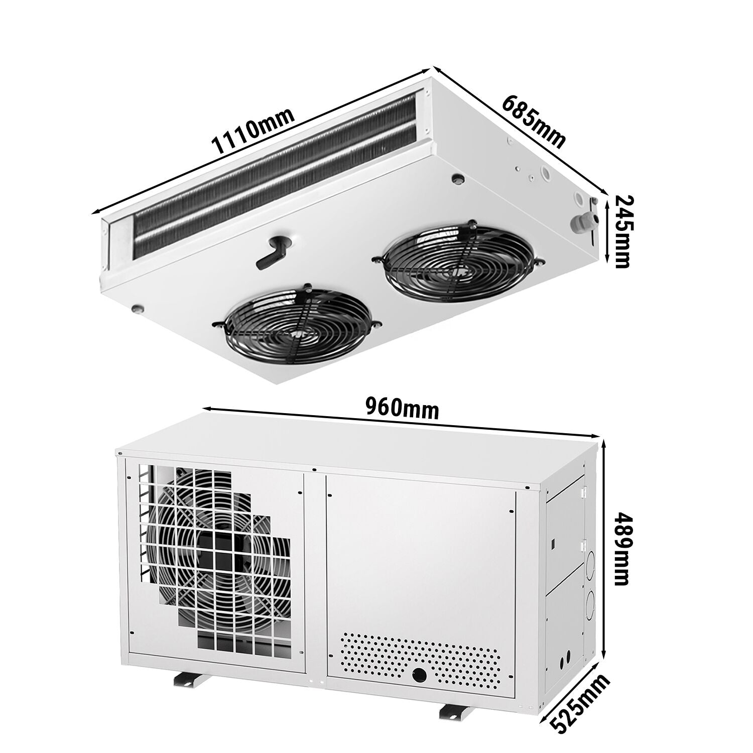 Split Deep Freezer Unit - MAKS. For 15 m3 - Protection Class IP 51