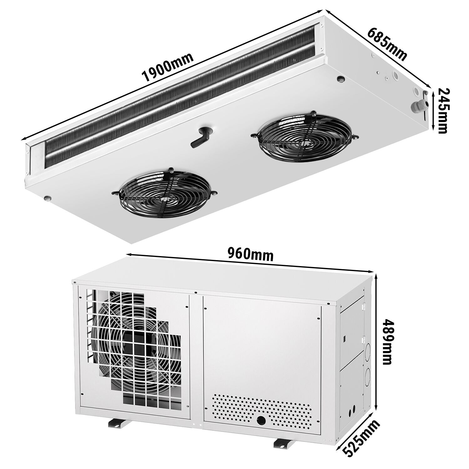 Split Deep Freezer Unit - MAKS. For 20 m3 - Protection Class IP 51