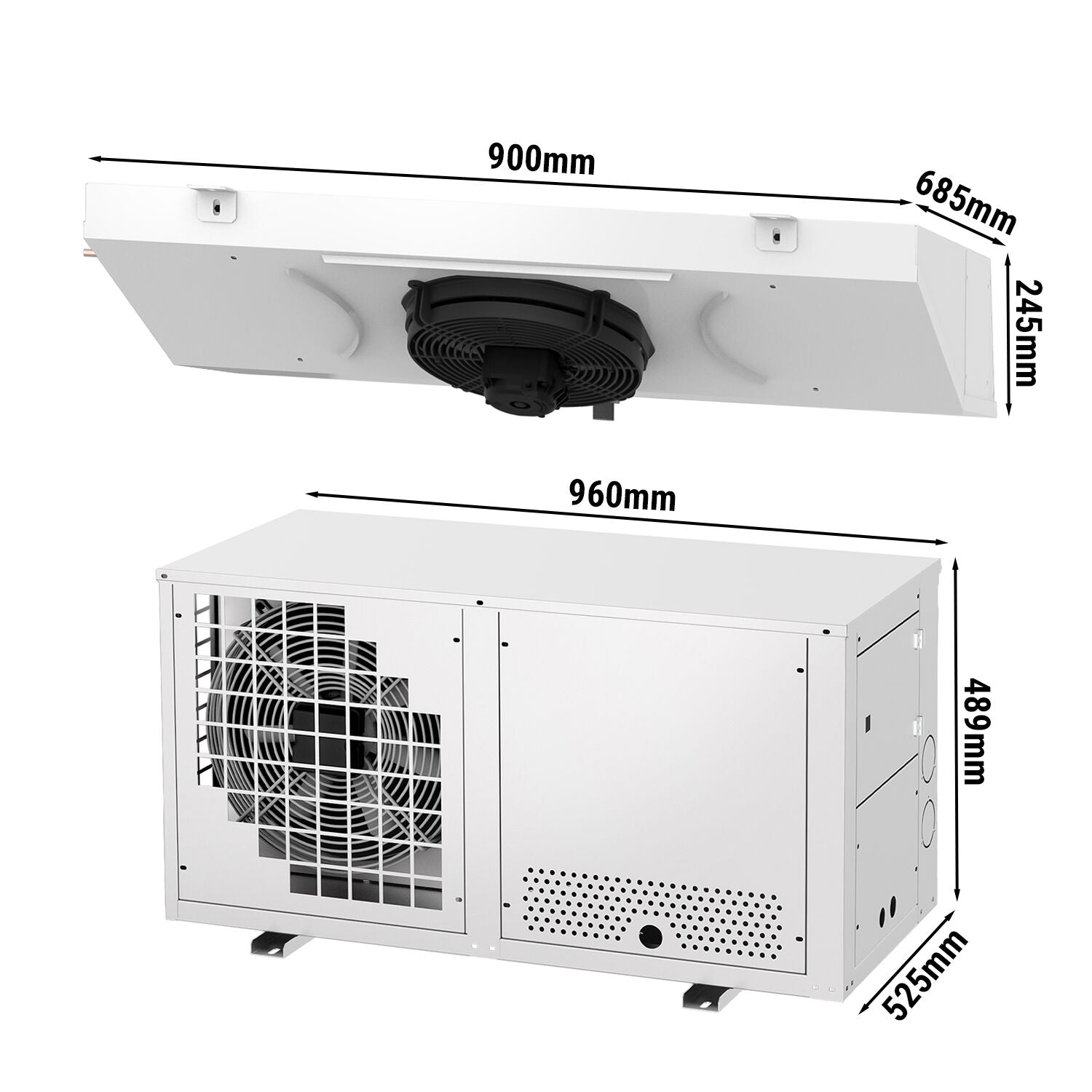 Split Deep Freezer Unit - MAKS. For 7.5 m3 - Protection Class IP 51