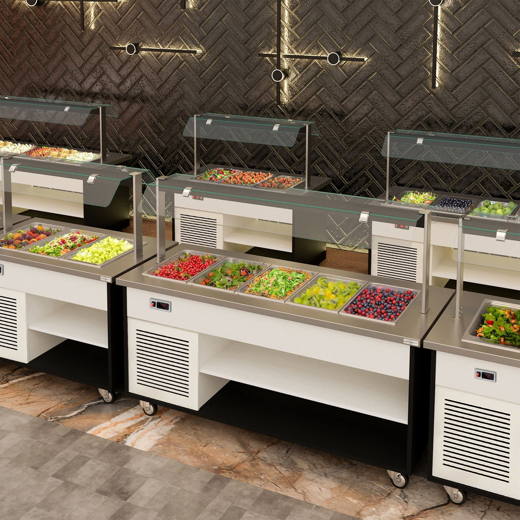 Hot Open Buffet counter danzig- 1900mm - 5x GN for 1/1