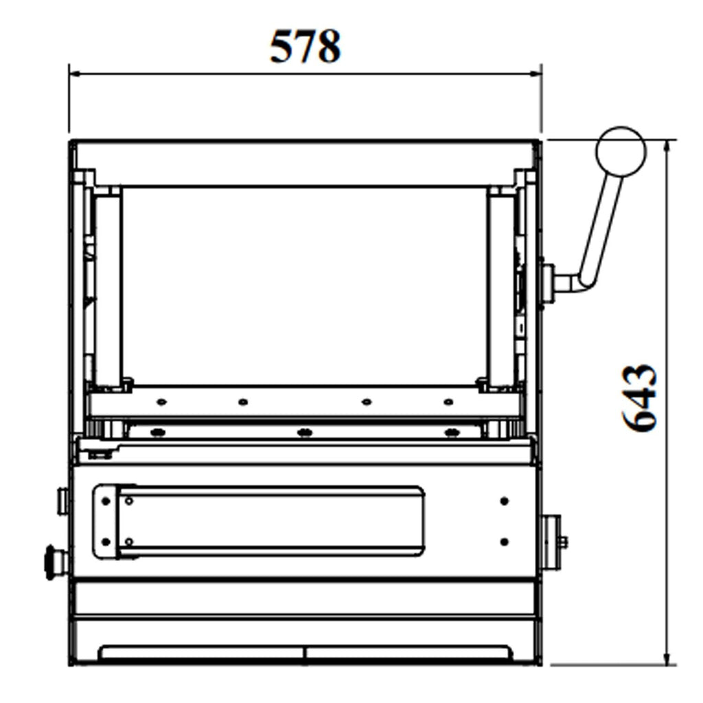 Bread Slicer on the counter - slice thickness 10 mm - 370 watts