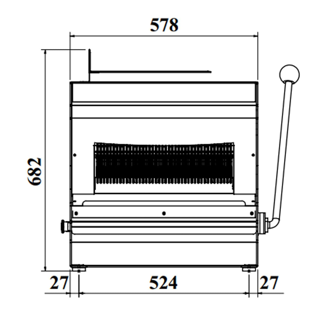Bread Slicer on the counter - slice thickness 10 mm - 370 watts