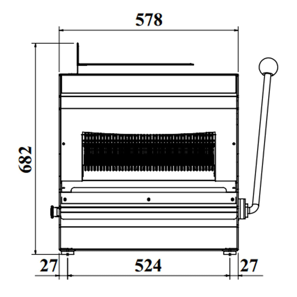 Bread Slicer on the counter - slice thickness 13mm - 370 watts