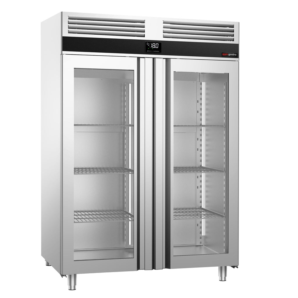 Deep Freezer Premium - GN 2/1 - 1400 liters - 2 glass doors