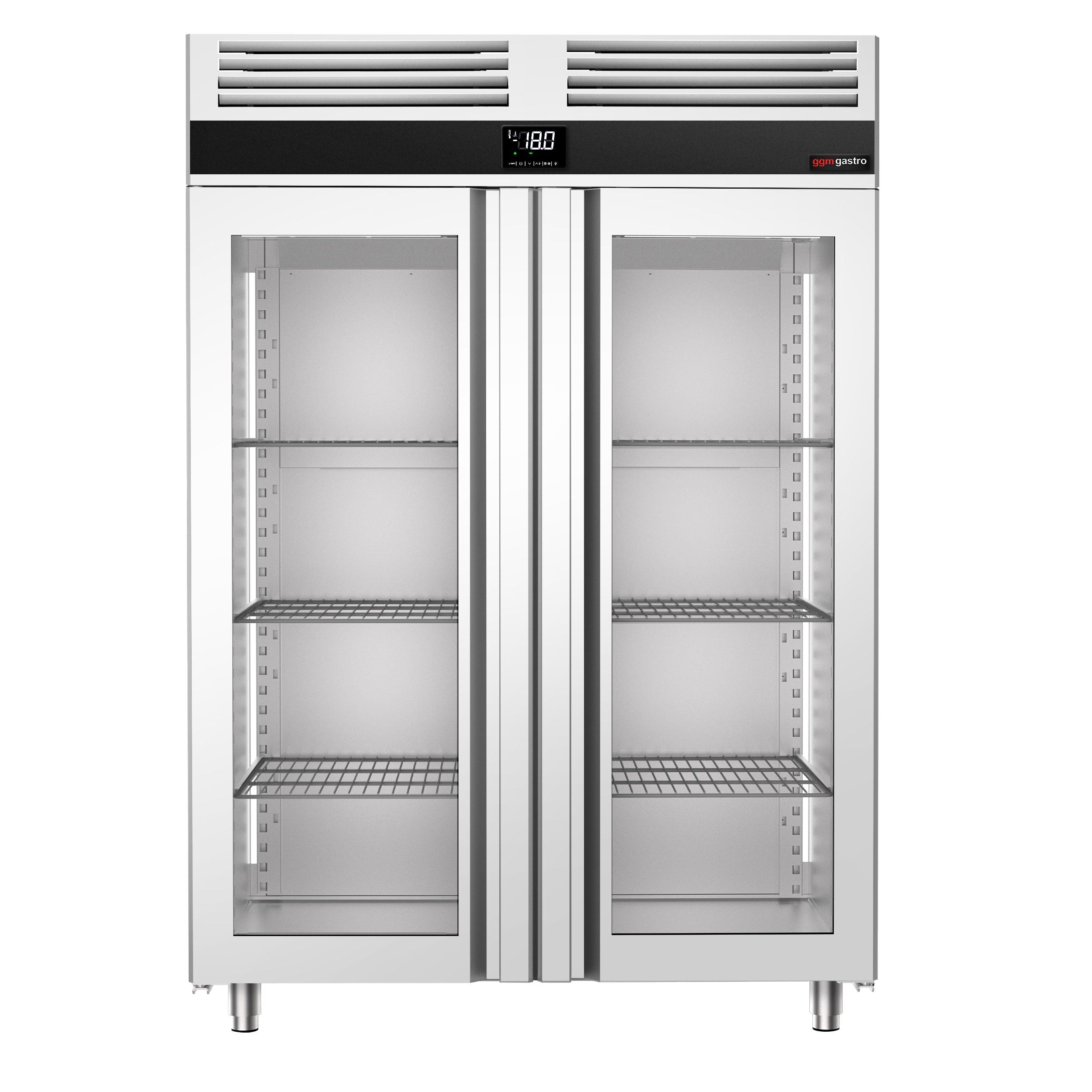 Deep Freezer Premium - GN 2/1 - 1400 liters - 2 glass doors