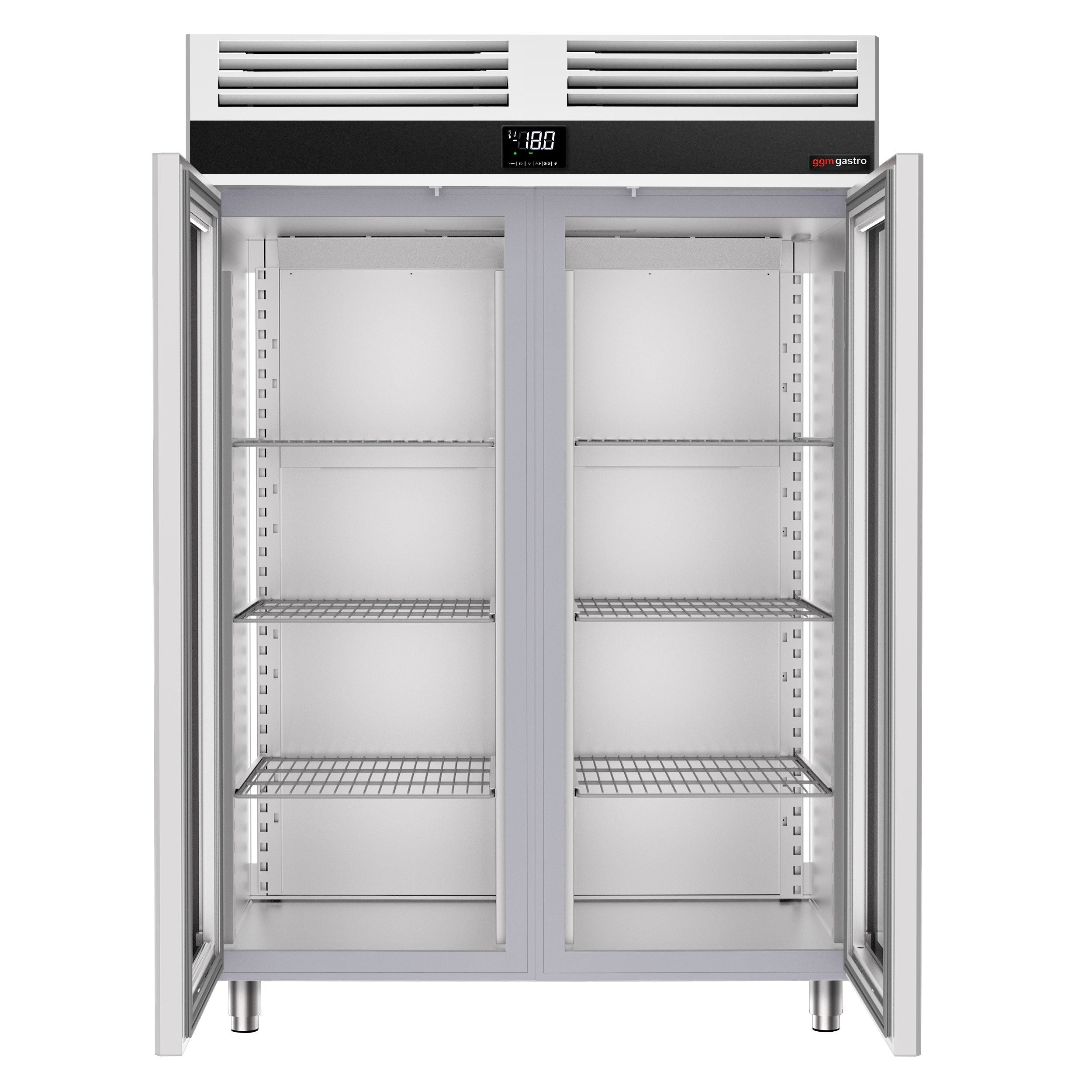 Deep Freezer Premium - GN 2/1 - 1400 liters - 2 glass doors
