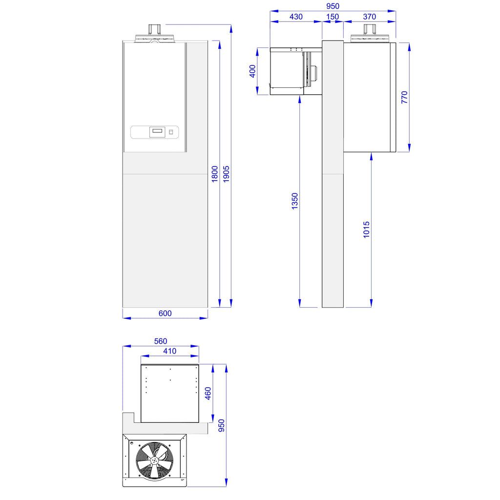 Deep Freezer Room - 2100x2100mm - 6,1m³ - Drink freezing unit & curtain