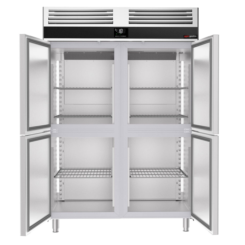 Deep Freezer Premium - GN 2/1 - 1400 Lt. - 4 stainless steel half -door