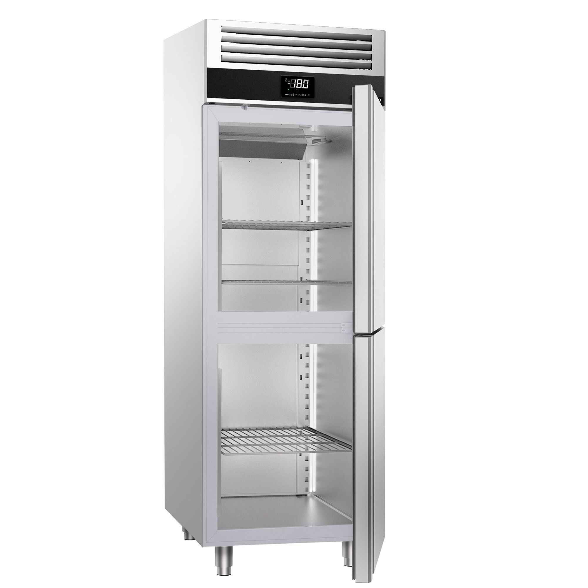Deep Freezer Premium - GN 2/1 - 700 Liter - 2 Stainless Steel Half Doors