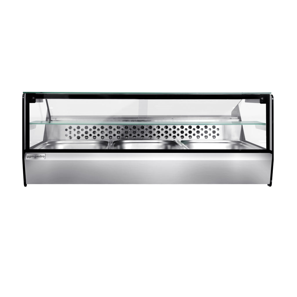 For fish and meat -top cooled showcase - 870mm - 3x GN for 1/1