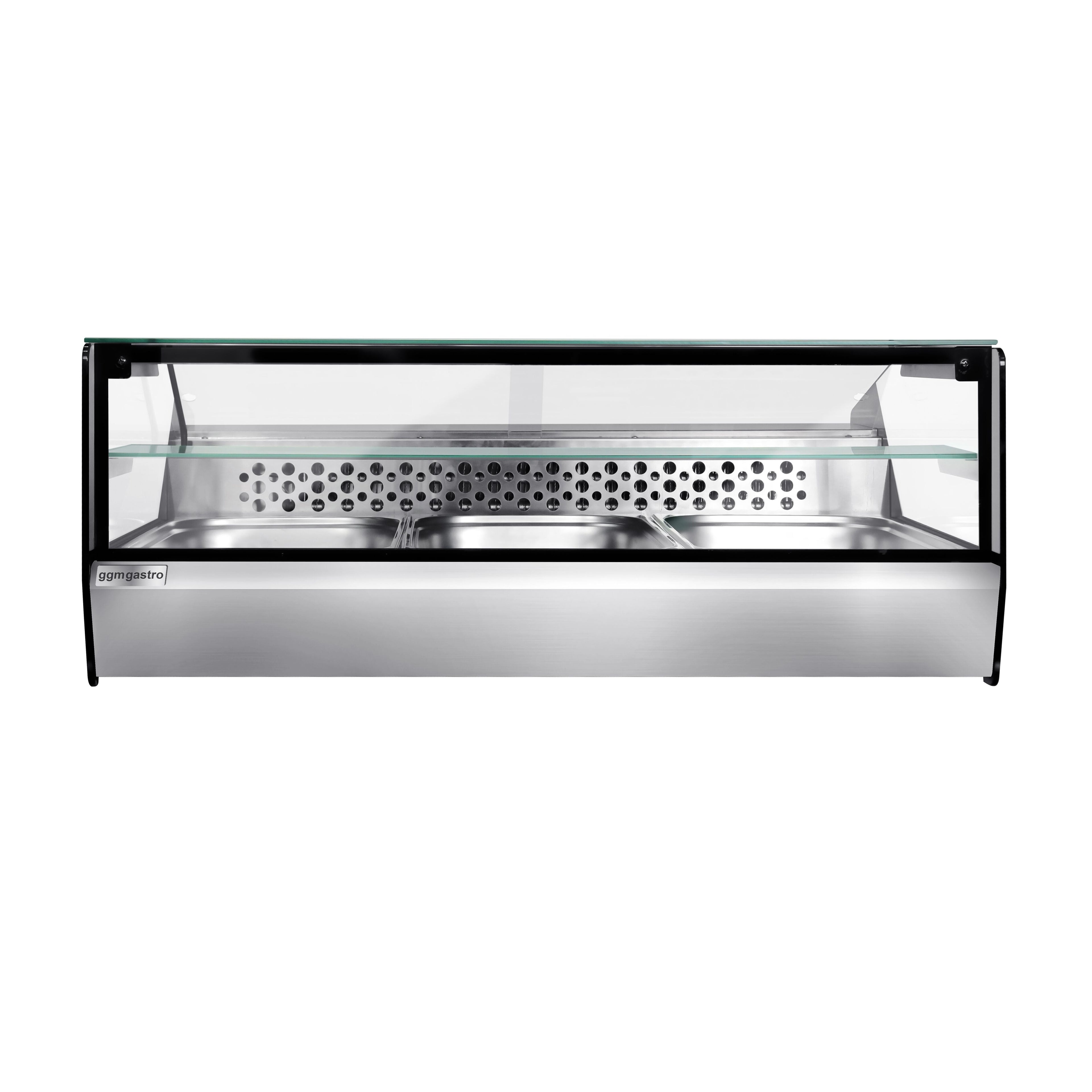 For fish and meat -top cooled showcase - 870mm - 3x GN for 1/1